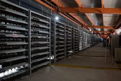 A modern mining farm setup