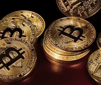 High-performance Bitcoin mining rigs operating in a modern mining farm